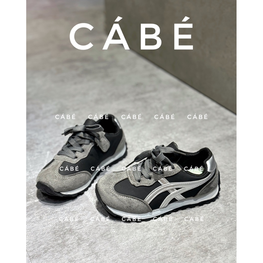  CBL22: Giày Tiger 66 bản da lộn cao cấp cho bé sành điệu 