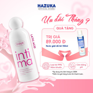 Dung Dịch Vệ Sinh Phụ Nữ Intima Ziaja Với Lactic Acid Tăng Lợi Khuẩn Khử Mùi Hôi 200ml - 500ml