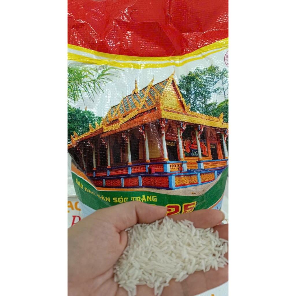 Gạo ST25 Túi 10kg Cho cơm dẻo thơm, đậm cơm...