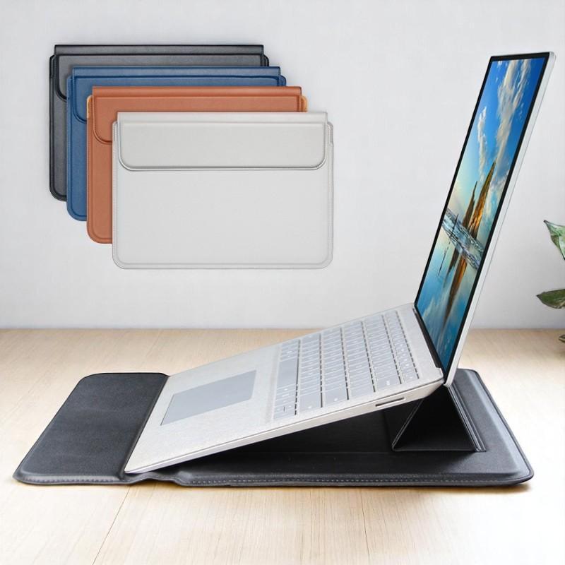 [Cao Cấp] Bao Da Đựng Laptop Macbook 13 inch, 14 inch, 15 inch, 16 inch Có Thể Kê Laptop, Lót Chuột