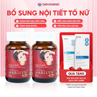 [Giảm khô hạn - tăng sinh lý nữ] Viên uống bổ sung nội tiết tố nữ Marilyn Plus Dân Khang