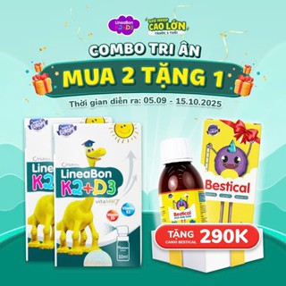 [ Mua 2 Lineabon tặng 1 Bestical ] Lineabon D3 K2 Dạng Xịt Tiện Lợi - Hỗ Trợ Hấp Thu Canxi Cho Trẻ (lọ 10ml)