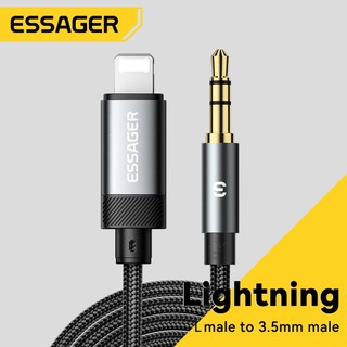  Essager Cáp chuyển đổi âm thanh 3.5mm USB C   L sang 3.5 Jack cắm tai nghe Bộ chuyển đổi AUX 