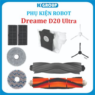Phụ kiện Robot hút bụi Dreami D20 Ultra , Lọc hepa , Khăn, Chổi giữa, Chổi cạnh, Túi rác