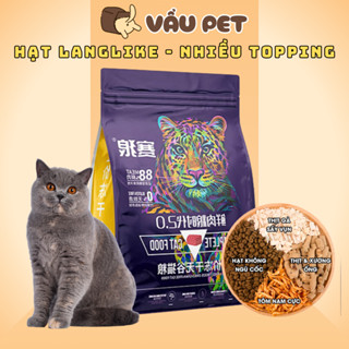 Hạt LANGLIKE Cho Mèo, Thức Ăn Hạt Cho Mèo Langlike nhiều dinh dưỡng, siêu topping 5kg