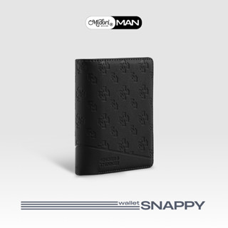 Ví Da PU Đứng Monogram SNAPPY Nam Nữ Bóp Đựng Tiền Thẻ Nhiều Ngăn | MIDORI FOR MAN