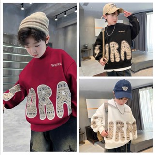  Áo nỉ sweater 14-48kg cho bé trai chất nỉ bông dày dặn ấm áp mẫu URA. Áo nỉ cho bé áo sweater N1 