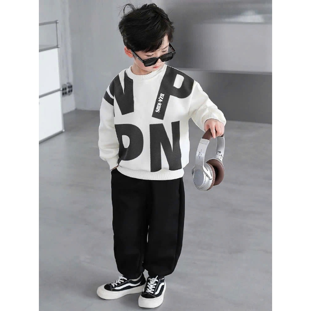 Bộ quần áo thu đông dành cho bé trai 14-45kg mẫu DZA thiết kế mới, hình in sắc nét. DH30