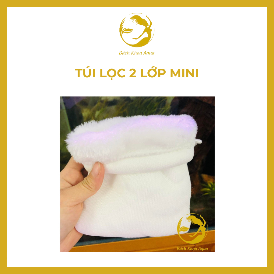 Túi lọc vi sinh 2 lớp mini – Dễ vệ sinh, tái sử dụng cho hồ cá thủy sinh