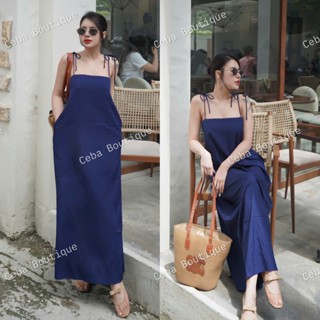 Đầm Suông Nữ 2 Dây Nhẹ Nhàng Basic Đi Chơi Đi Biển Dạo Phố D45 SIZE 2 CEBA BOUTIQUE