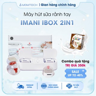 [Chính Hãng] Máy Hút Sữa Rảnh Tay Imani iBox 2in1 HÀN QUÔC Tích Hợp Có Dây & Không Dây. Hút Kiệt, Êm