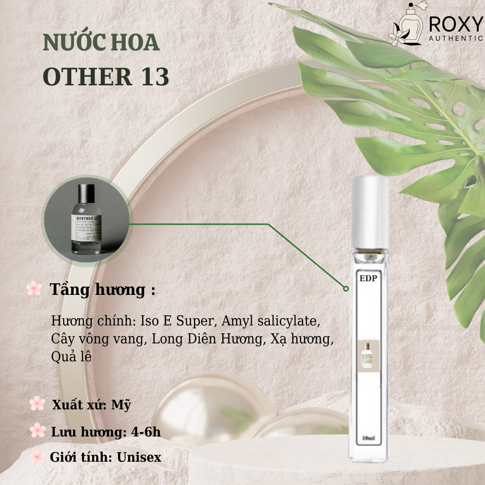 Nước hoa unisex Labo 13 chiết 10ml hương thơm Sang trọng, tinh tế, nổi bật xịt thơm Perfume