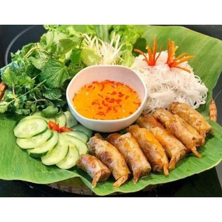 BÁNH TRÁNG CUỐN CHẢ RAM ( CHẢ GIÒ)