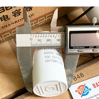 Tụ khởi động CBB60 10uF 450V màu trắng