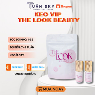 Keo Nối Mi The Look Beauty Khô 1-2s, Ít Cay_Bền 7-8 Tuần, keo Chính Hãng Dụng Cụ Nối Mi Tuấn Sky