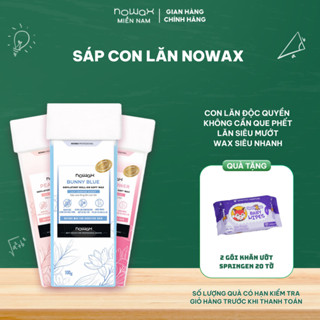Sáp wax lông con lăn NOWAX kèm dụng cụ - lựa chọn tốt nhất cho waxing chân, tay, lưng bụng ngực