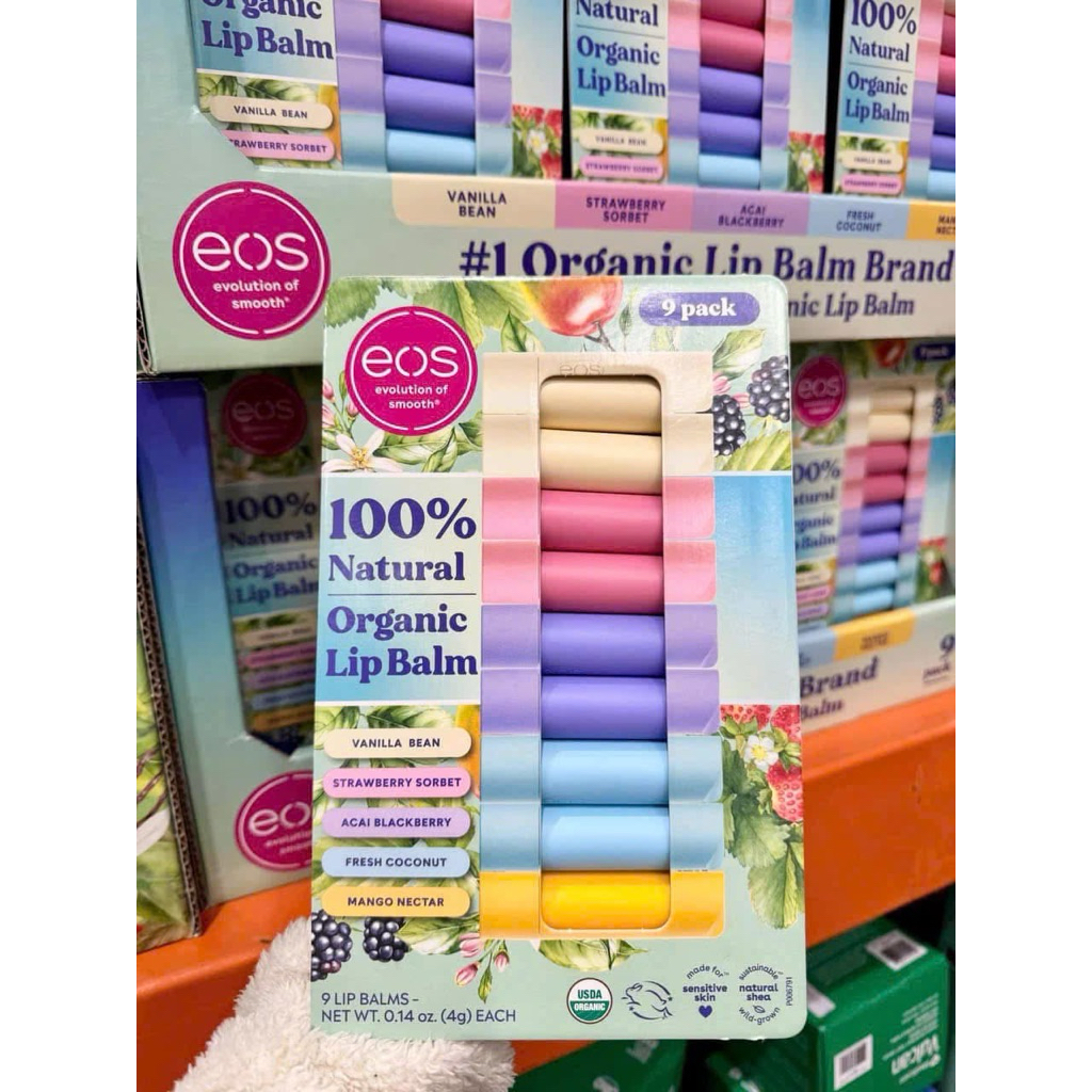 Combo 3 Cây Son Dưỡng EOS 100% Thành Phần Tự Nhiên