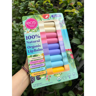 Vỉ 9 Cây Son dưỡng EOS 100% Organic dạng thỏi
