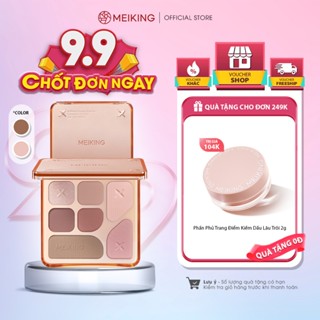 【CHÍNH HÃNG Phấn Mắt MEIKING Trang Điểm 7 Ô Đa Năng Highlight Tạo Khối Lâu Trôi Chống Thấm Nước