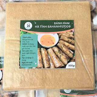  Vỏ Bánh ram Hà Tĩnh Loại 1 xấp 500gr   Khoảng 90-100 cái  hút chân không Ngon giòn dùng quấn ram - Ram Bahanhfoods 