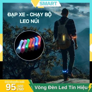 Vòng Tay Đèn Led Cảnh Báo, Vòng Đeo Tín Hiệu 2 Chế Độ Sáng Cho Hoạt Động Ngoài Trời Smart Home