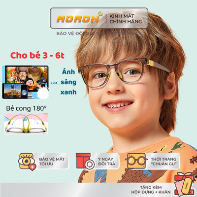 Kính Cho Bé Trai Và Bé Gái Tròng Chống Ánh Sáng Xanh Gọng Dẻo Có Thể Tách Rời Linh Hoạt An Toàn Màu Sắc Dễ Thương AK143