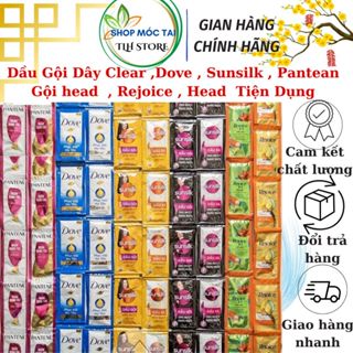  Dầu Gội Dây Clear ,Dove  Sunsilk  PanteanGội head   Rejoice  Head  Tiện Dụng Mang Theo Du Lịch Giá Rẻ Và Tiết Kiệm 