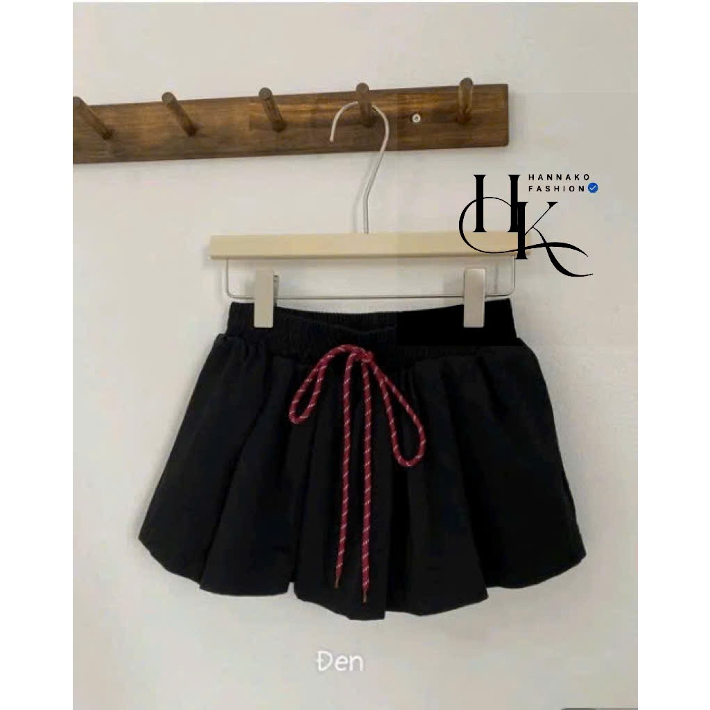 Chân váy xòe nữ chất Kaki ,chân váy cạp chun dây rút (có quần bảo hộ) Hannako 160 | BigBuy360 - bigbuy360.vn