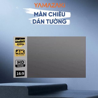 Màn chiếu Yamazaki phản quang treo tường 80 inches - 120 Inches giúp tăng sáng và nét cho máy chiếu mini