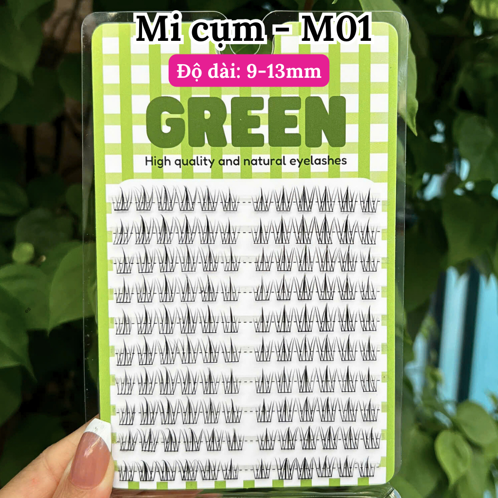 Mi Giả Hướng Dương M01 Tự Nhiên GREEN Thủy Mi