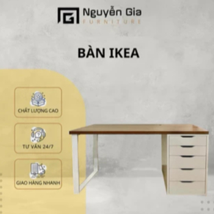 ( CỒNG KỀNH ĐI TỈNH) bàn ikea 5 ngăn kiểu gaming decor, kích thước 1m-1m6 gắn được arm chắc chắn không rung lắc | BigBuy360 - bigbuy360.vn