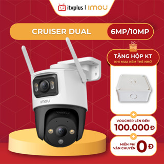 Camera 2 Mắt Ngoài trời IMOU Cruiser Dual 6MP/10MP - Quay quét 360, chống nước IP66 - S7XP-6M0WED