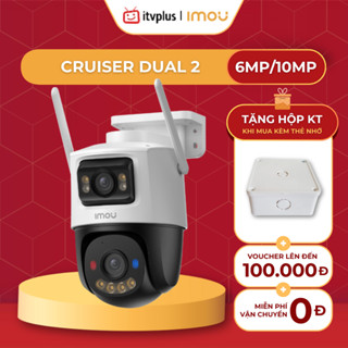 Camera Ngoài Trời 2 Mắt IMOU Cruiser Dual 2 6MP/10MP - Quay Quét 360, 2 Mắt Linh hoạt - S7XEP-6M0WED