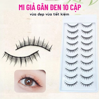 Lông Mi Giả Chồn Tự Nhiên 10 Cặp Tái Sử Dụng Nhiều Lần