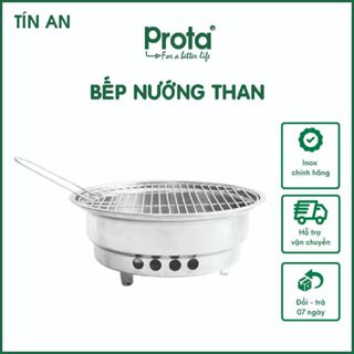[CHÍNH HÃNG] Bếp nướng than inox kèm vĩ nướng Prota tiện dụng - Cam kết 1 đổi 1- Chất lượng cao