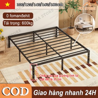Giường sắt phòng ngủ khung giường chất lượng cao chịu lực 600kg kích thước 1m/1m2/1m4/1m6/1m8