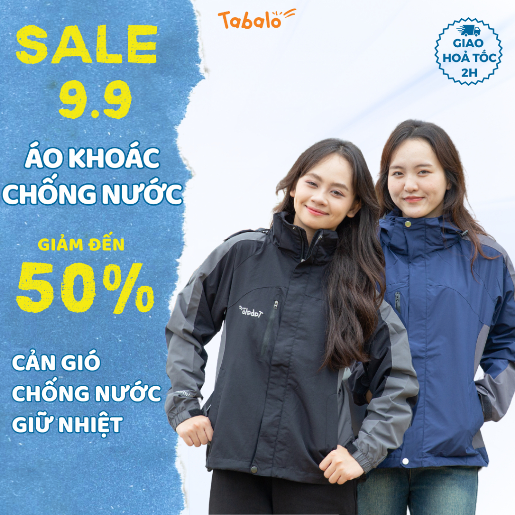 Áo Khoác Nam Nữ Tabalo Basic Jacket L2 - Chống nắng, mũ tháo rời