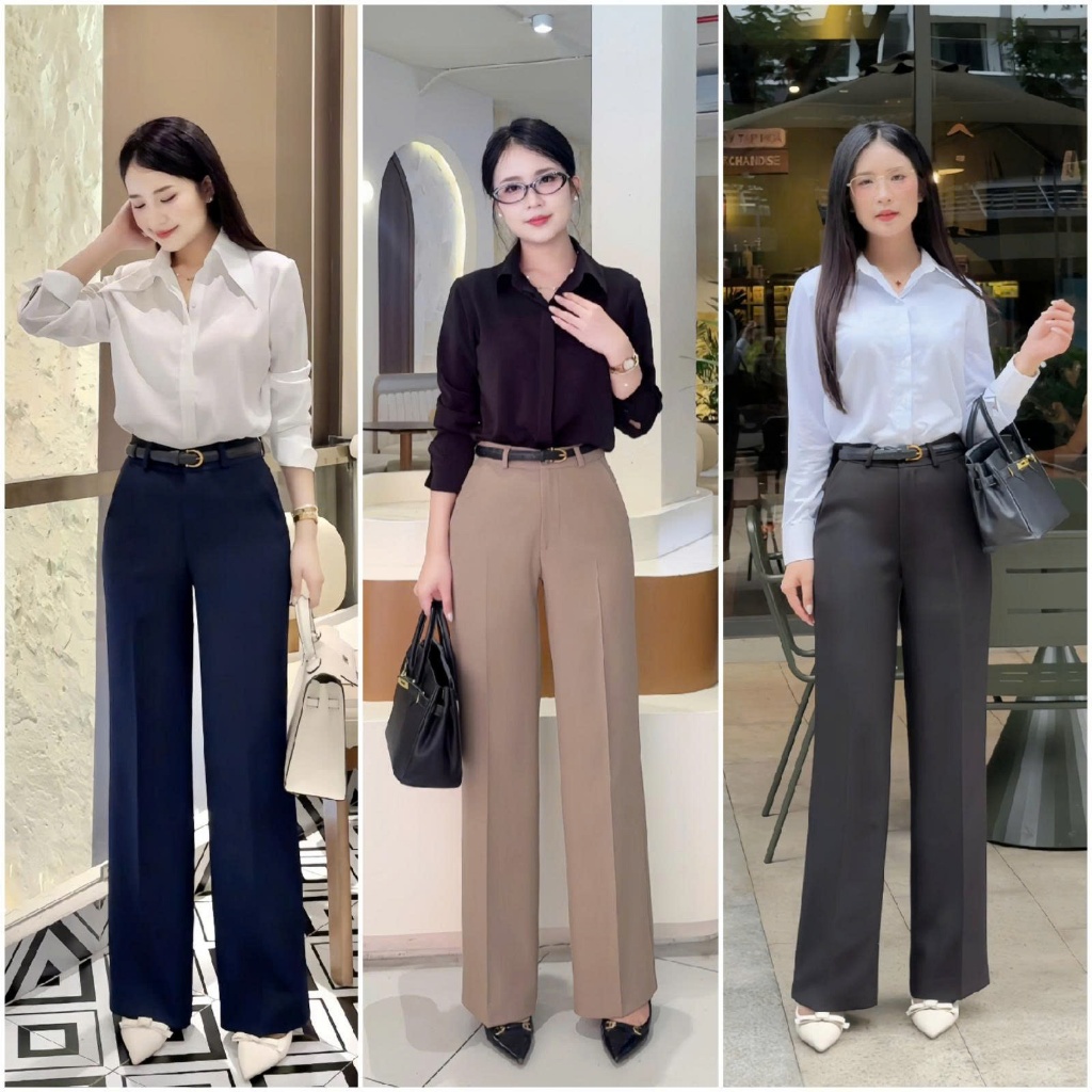 [DEAL MỞ BÁN] [TQ16] [102CM] Quần tây suông kiểu dáng công sở thanh lịch Vani House