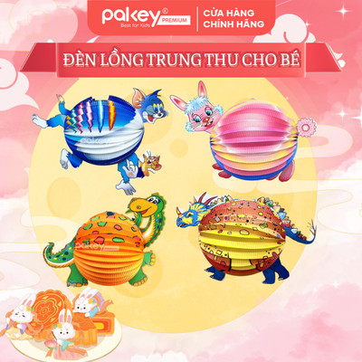 [QUÀ TẶNG KHÔNG BÁN] Lồng Đèn Trung Thu Pakey Hình Thú Đáng Yêu, Đèn Ông Sao Cho Bé Đáng Yêu