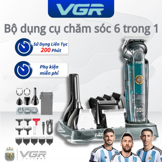  Máy Tông Đơ VGR V-102 Đa Năng 6in1 – Cắt Tóc Cạo Râu Tỉa Lông Mũi Tông Đơ Vùng Kín,USB 