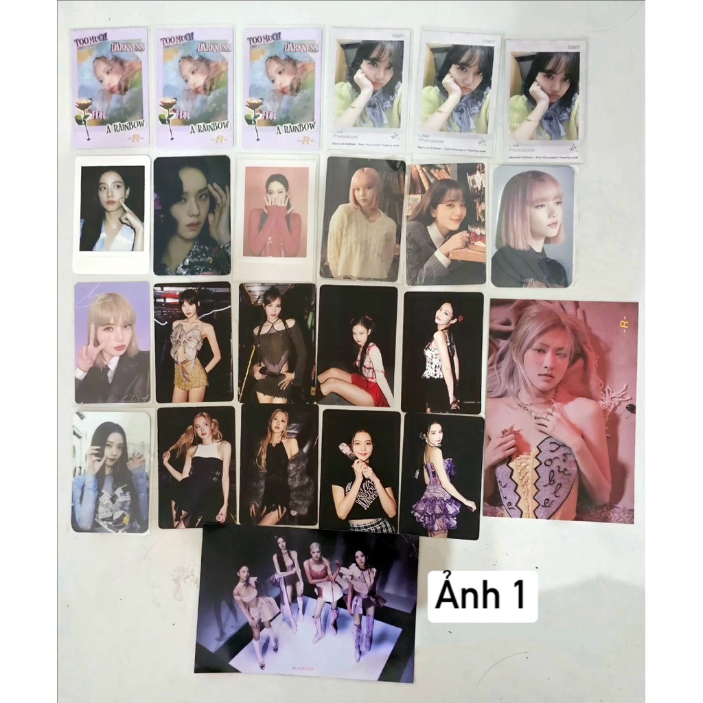 [OFFICIAL SẴN] SALE GIÁ HỜI CARD XỊN bộ thẻ bài idol  photo cards và postcard BLACKPINK (JISOO JENNI