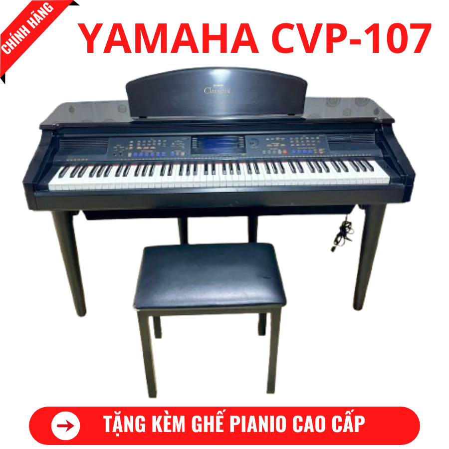 Đàn Piano Điện Yamaha CVP-107+ Tặng Kèm Ghế Piano Cao Cấp