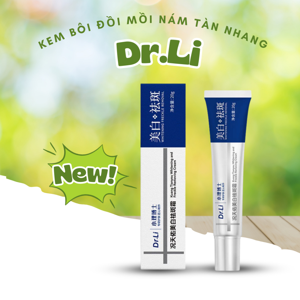 Kem Bôi Đồi Mồi Thảo Dược Dr Li 20g Giảm Đồi Mồi Nám Tàn Nhang Tay Và Mặt Phục Hồi Da Chống Lão Hoá
