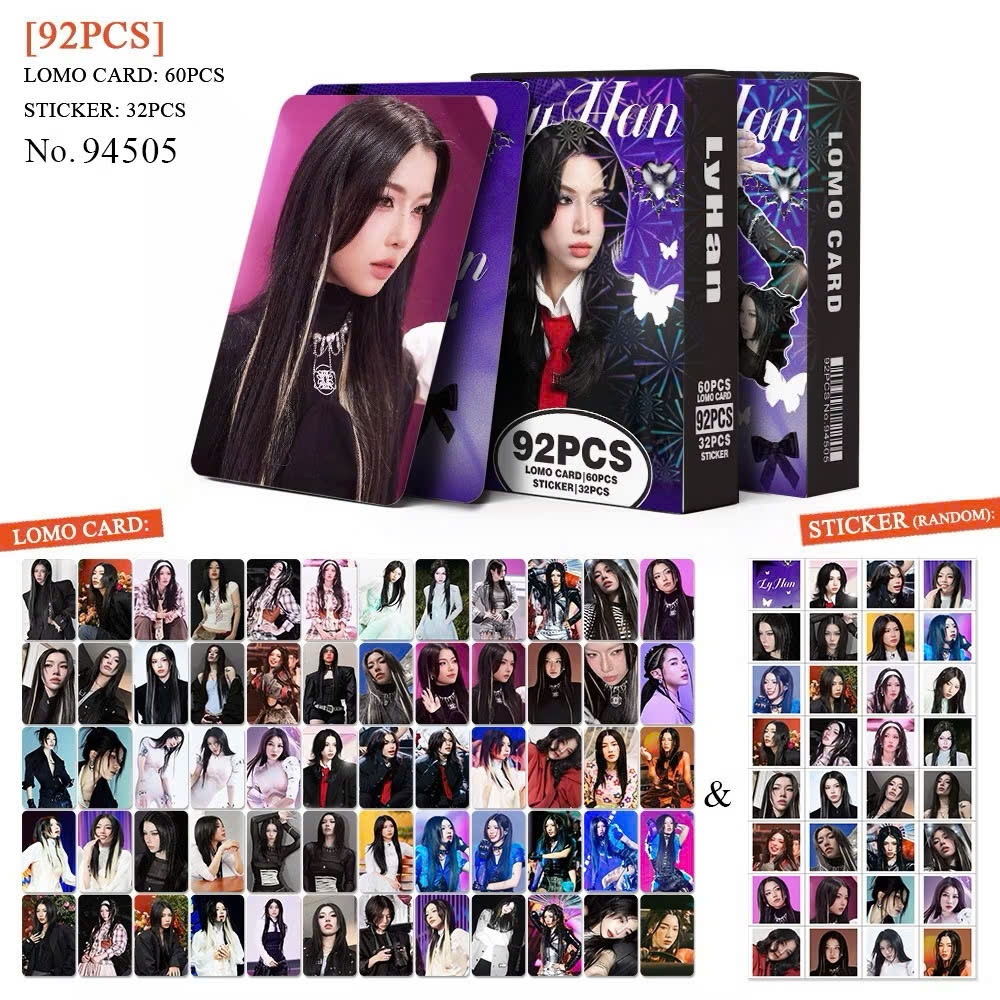 Thẻ Bài Em XInh Say Hi 92PCS Bao Gồm 60 Thẻ + 32 Stickers, Ảnh Sắc Nét Cực Đẹp