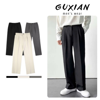 Quần Âu Nam Dáng Suông QN03 Ống Rộng Lưng Thun Co Giãn Vải Dày Dặn Phong Cách Hàn Quốc