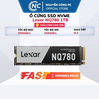 Ổ cứng SSD NVME 1TB Lexar NQ780 M.2 PCIe Gen4 x4 up to 6500MB/s read, 2500MB/s write - BH 60 tháng