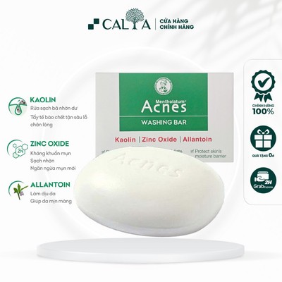 Xà Phòng Tắm Acnes Ngăn Ngừa Mụn Lưng, Mụn Cơ Thể - Xà Bông Cục Acnes Washing Bar 75g