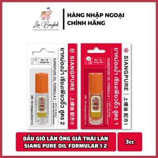 Dầu Gió Lăn Siang Pure Ông Già Công Thức Đỏ Trắng 1 2 Khuynh Diệp Giảm Đau Đầu, Nhức Mỏi Thái Lan 3cc LEEBANGKOK