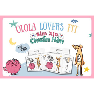  Tã bỉm Olola Lovers Fit nội địa Hàn Quốc siêu mỏng nhẹ khô thoáng L24 XL22 XXL20 
