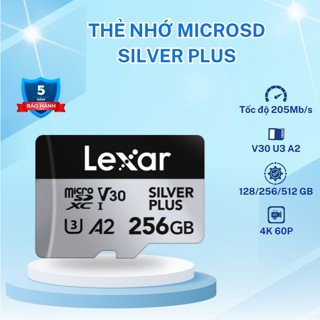 Thẻ nhớ MicroSDXC Lexar Silver Plus 205MB/s 256GB